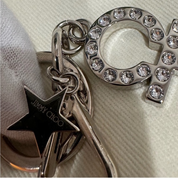BUNDLE OF 2 - Jimmy Choo Card Holder & Bag Charm Key Chain - Picture 11 of 15